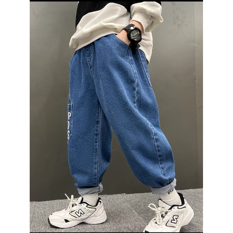 Quần jean dài ,quần bò dài mềm size đại cho bé trai