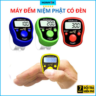 Máy đếm số niệm Phật đeo tay có đèn Led có nút reset, máy đếm số điện tử, máy túc số, máy đếm số lần - Đồng hồ đếm lần