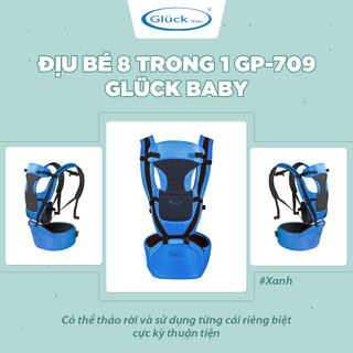Địu em bé 8 trong 1 Gluck Baby GP-709 màu xanh