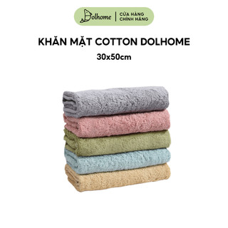 Khăn mặt cotton Dolhome mềm mại thấm hút nước không phai màu, không đổ lông, không gây dị ứng - 21600