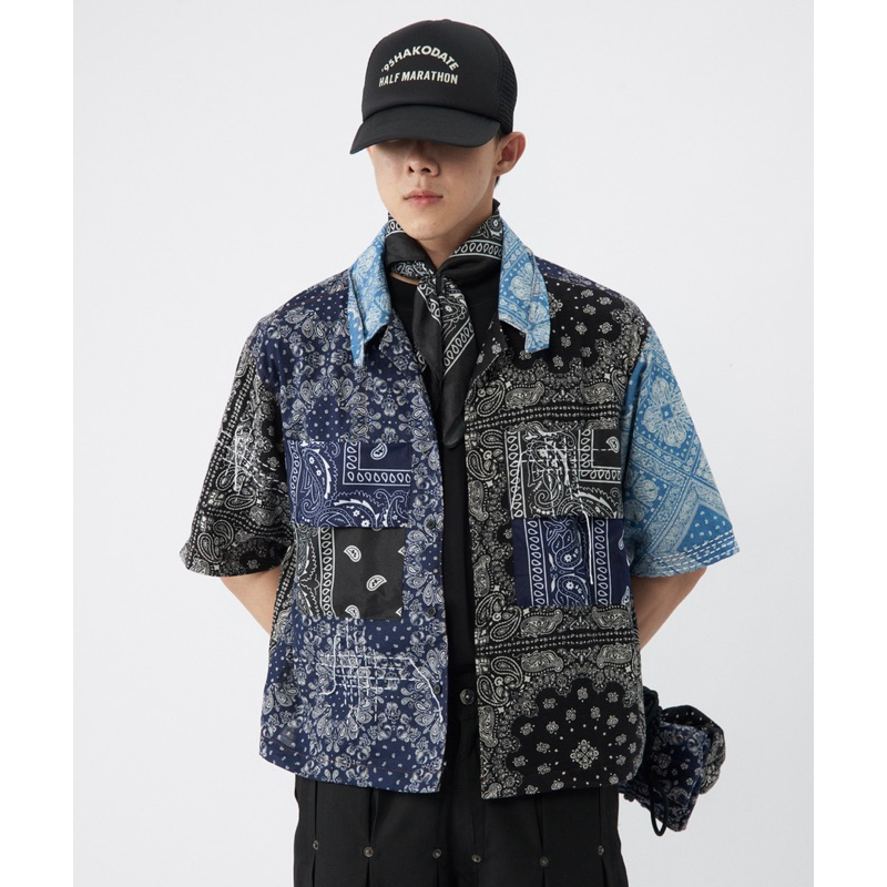 BANDANA PATCHWORK CUBAN SHIRT