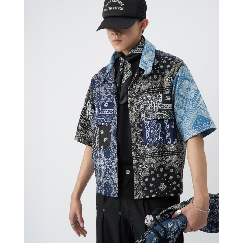 BANDANA PATCHWORK CUBAN SHIRT