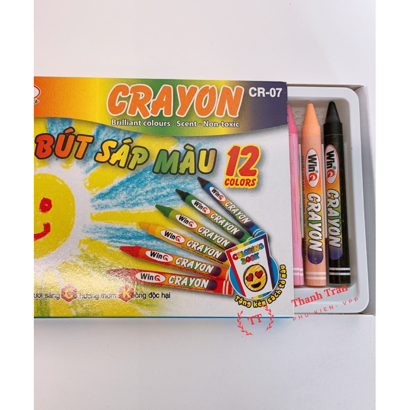 Bút Sáp Thơm 12 màu, 18 màu WinQ