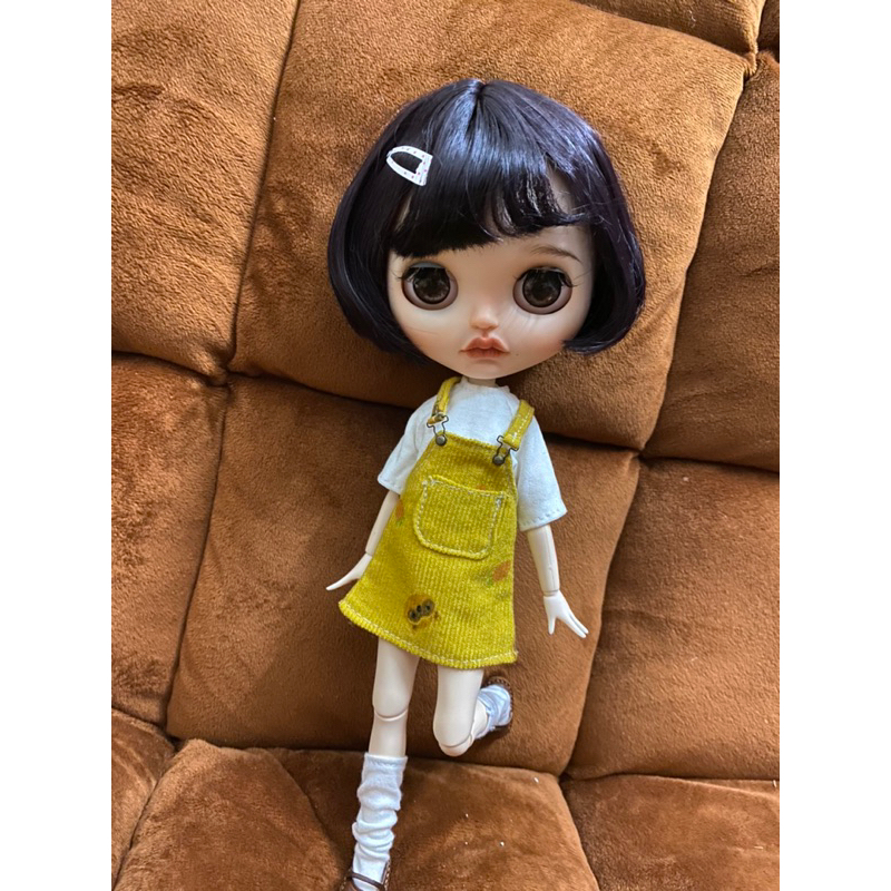 Set yếm váy vàng size xinyi,blythe,barbie