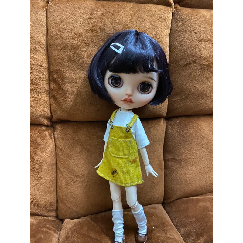 Set yếm váy vàng size xinyi,blythe,barbie