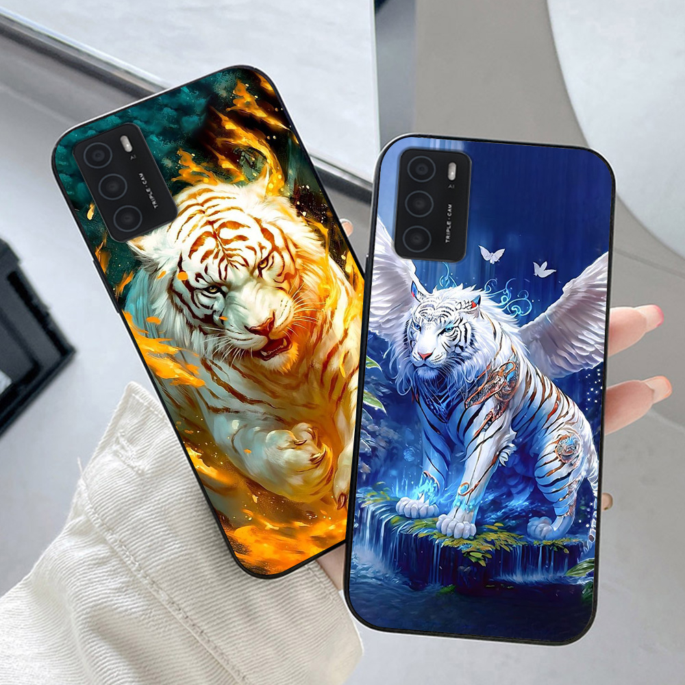 Ốp lưng oppo a16 in hình hổ tuổi dần dũng mãnh