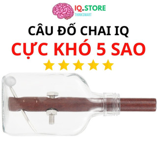 Đồ chơi giải đố chai iq cực khó impossible bottle puzzle hanayama - câu đố trí tuệ rèn luyện trí não phát triển tư duy