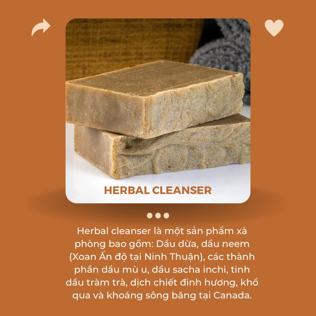 Xà bông thảo dược chăm sóc mụn Lulighini