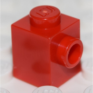[1 Cái] LEGO Gạch 1x1 Đỏ Với 1 Nút Ghép Rỗng Mặt Bên ID 4558886 87087