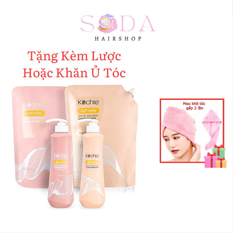 Bộ Gội Xả Kochie Salon BackBar Light Swing hương nồng nàng quyến rũ 500ml - 1500ml