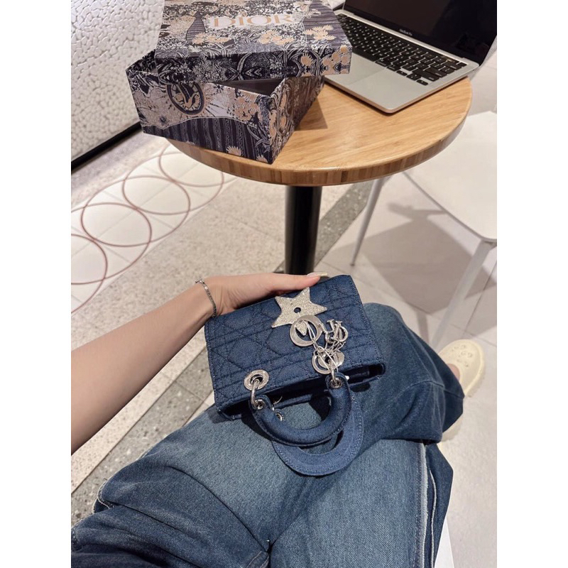 Túi Xách Nữ Màu Bò Diiooo Đeo Chéo , Cầm Tay Có Hình Ngôi Sao