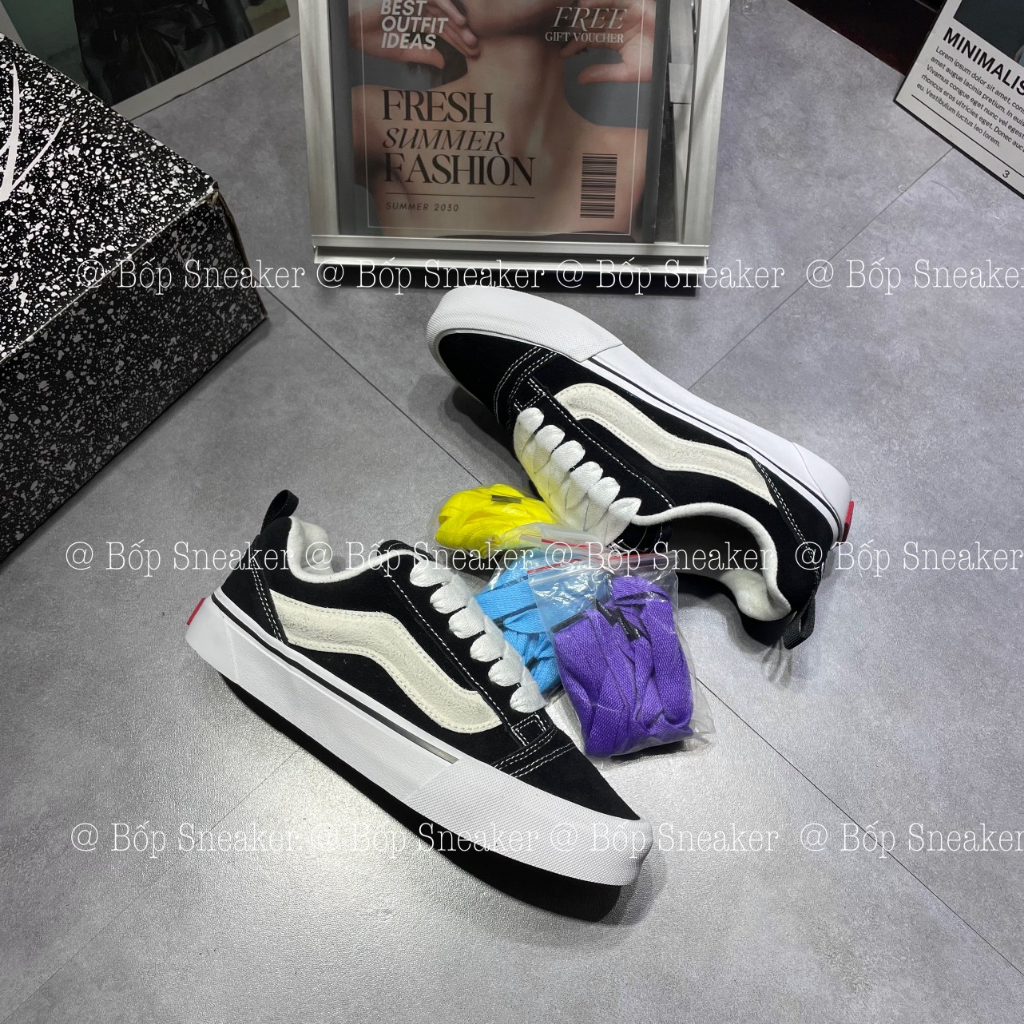 Giày Vans Vault Knu Skool VR3 x Imran Potato cao cấp Full Box Bill.