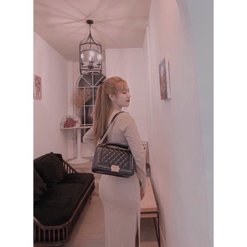 Túi Chờ Neo Boy Viền Xích - Túi xách nữ viền xích sang chảnh có quai xách cao cấp