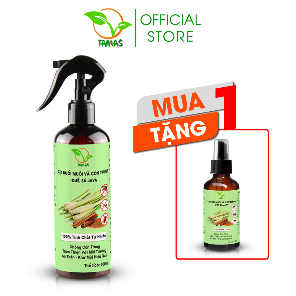 Xịt Đuổi Muỗi Và Côn Trùng TAMAS 300ml tặng kèm chai 50ml