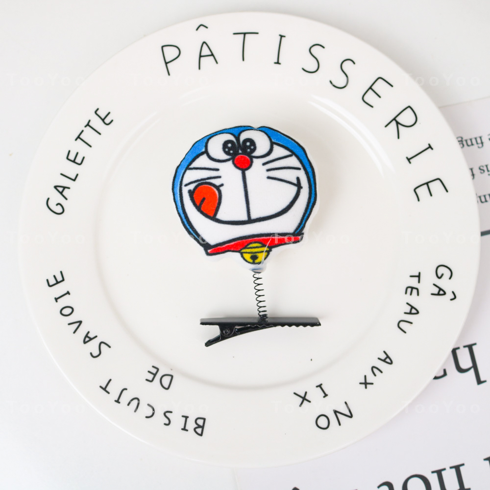 Kẹp tóc lò xo Doraemon Doremon dễ thương cute TooYoo BK00076