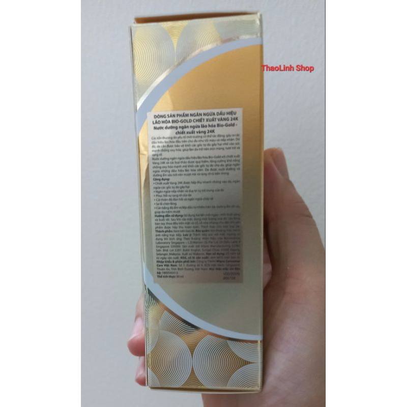 Nước dưỡng ngăn ngừa lão hóa Bio-Essence Bio-Gold chiết xuất gold 24k 30ml