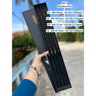 Bộ 4 phao câu đài nano cao cấp đa dạng tăm phao, tăm sáng,rõ nét
