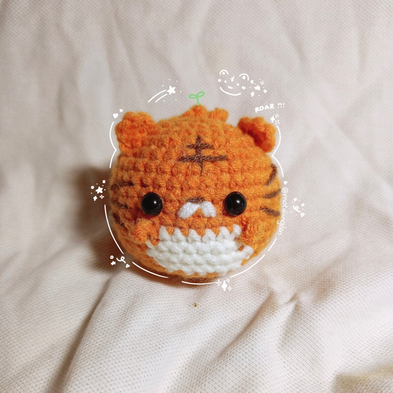 Hổ len móc handmade