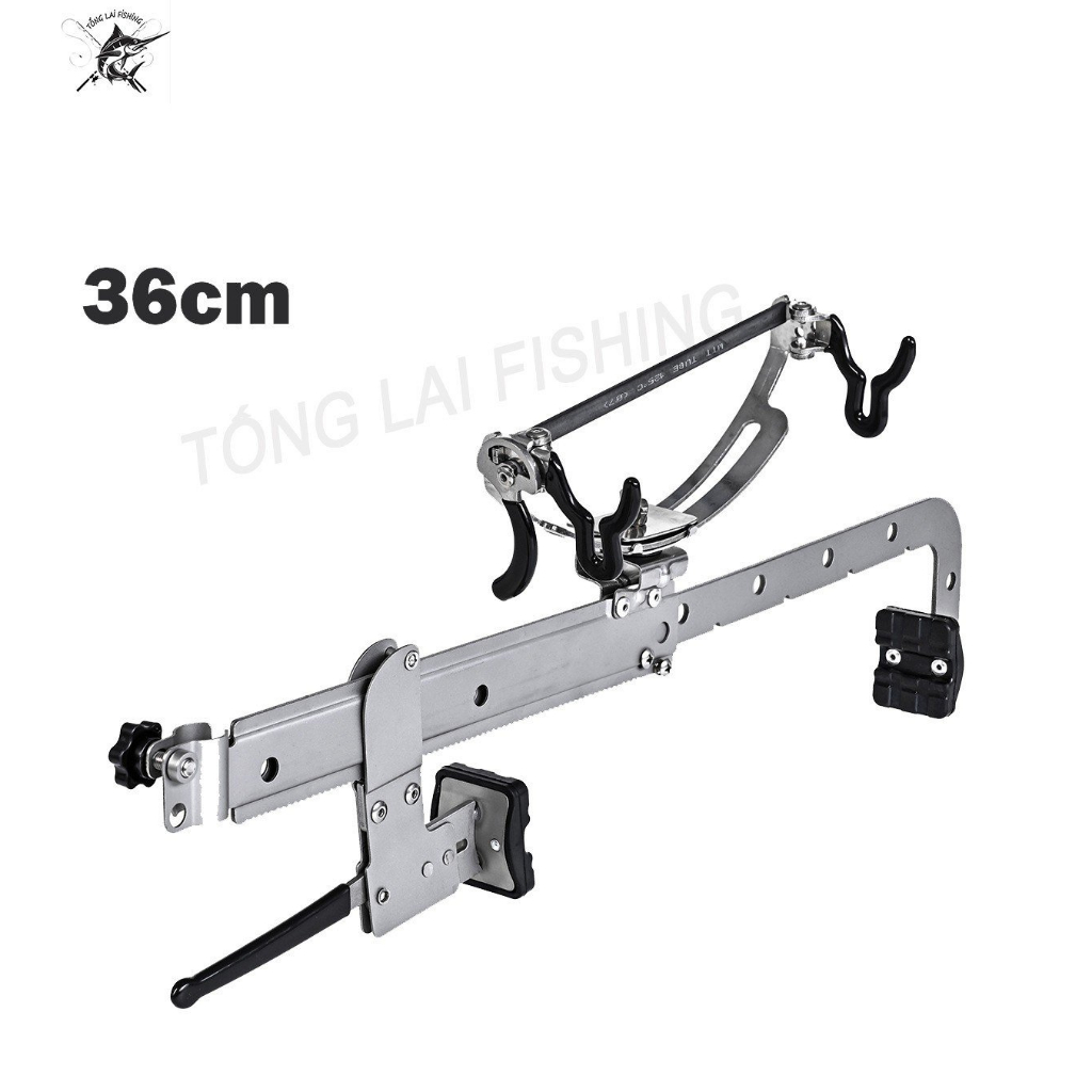 Giá đỡ cần câu bè, bờ kè, cầu, cảng thép không gỉ.