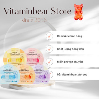 Mặt nạ dưỡng trắng Banobagi Stem Cell Vitamin Mask tách lẻ 5 miếng