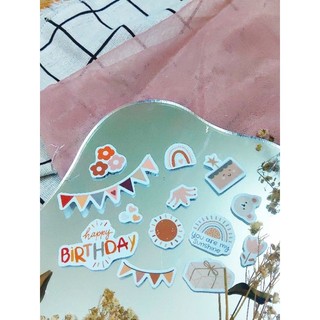Sticker làm khung ảnh các chủ đề Happy Birthday, Anniversary