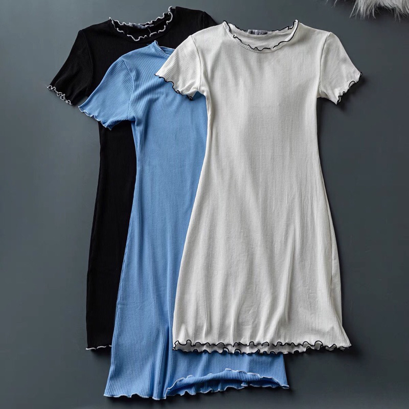 Váy body thun gân 2 lớp siêu xinh tôn dáng