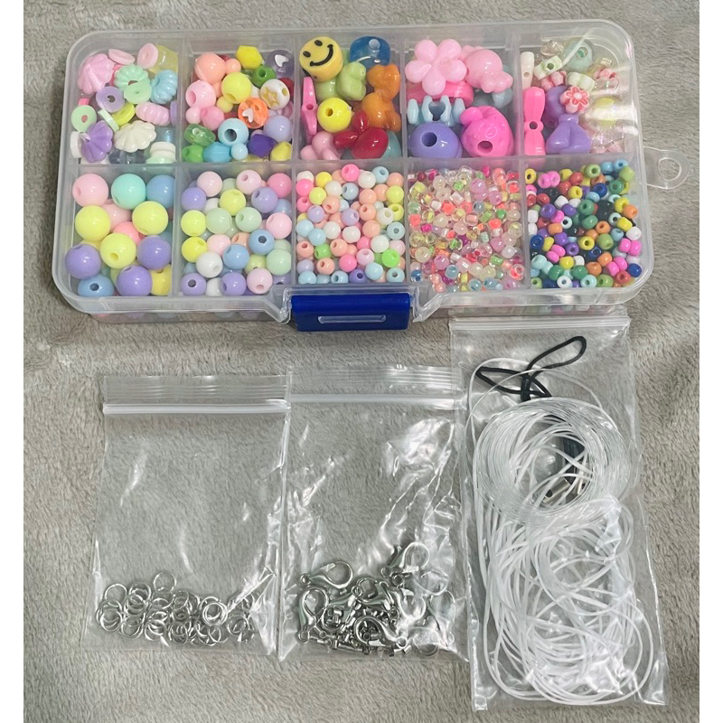 Set hạt tự xâu cho bé kèm dây và khoá