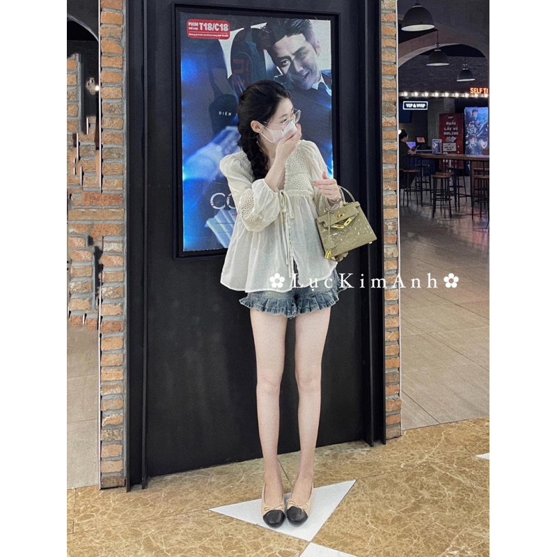 Áo Sơ Mi Ren Tay Bồng Xinh Xắn, Tiểu Thư 📸