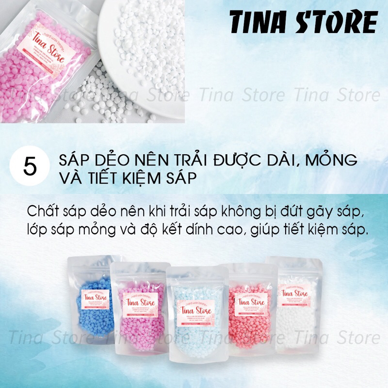 200g sáp wax lông nóng hard wax bean tặng chén nấu sáp giúp làm sạch lông tay ,chân , nách , râu