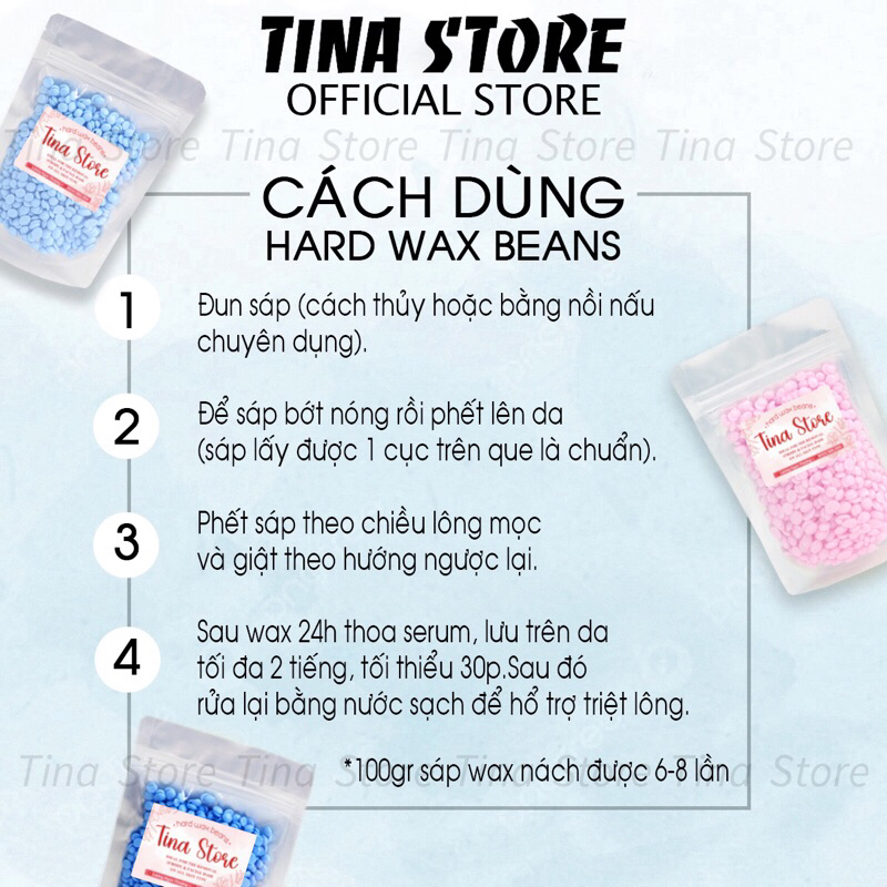 200g sáp wax lông nóng hard wax bean tặng chén nấu sáp giúp làm sạch lông tay ,chân , nách , râu