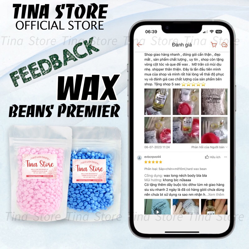 100g sáp wax lông nóng tặng 50g sáp ngẫu nhiên giúp làm sạch lông tay ,chân,nách,râu