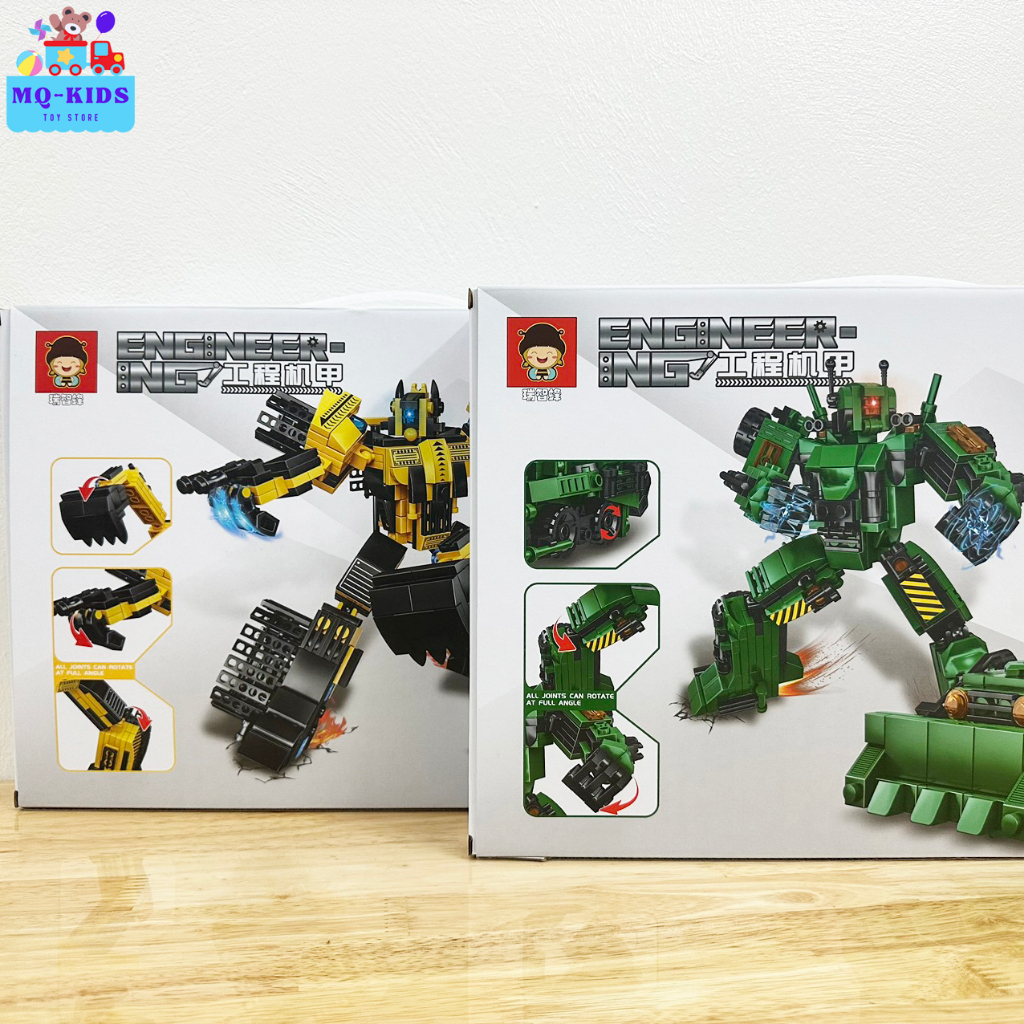 Bộ đồ chơi LEGO xếp hình Siêu nhân biến hình thành ô tô, chi tiết nhựa ABS cao cấp