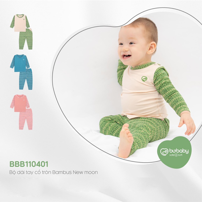 Bộ Bu Baby hoạ tiết dài tay