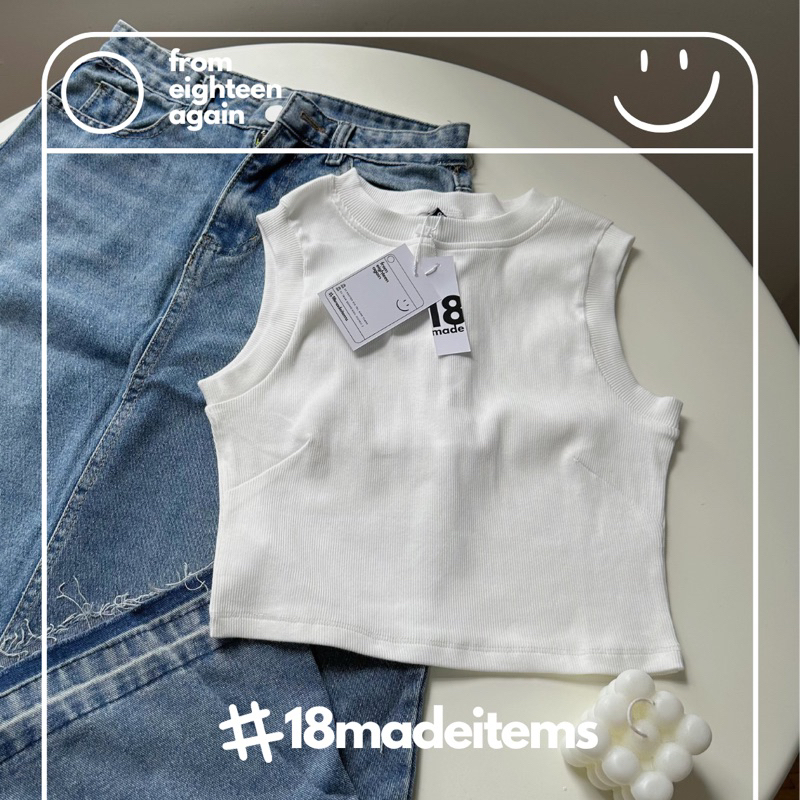 Áo tanktop basic 18made ✿ 𝐁𝐲 𝐄𝐢𝐠𝐡𝐭𝐞𝐞𝐧 𝐀𝐠𝐚𝐢𝐧