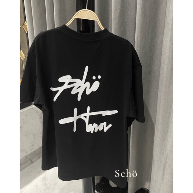 Scho Signature Tee  - Áo phông màu đen chữ kí Scho