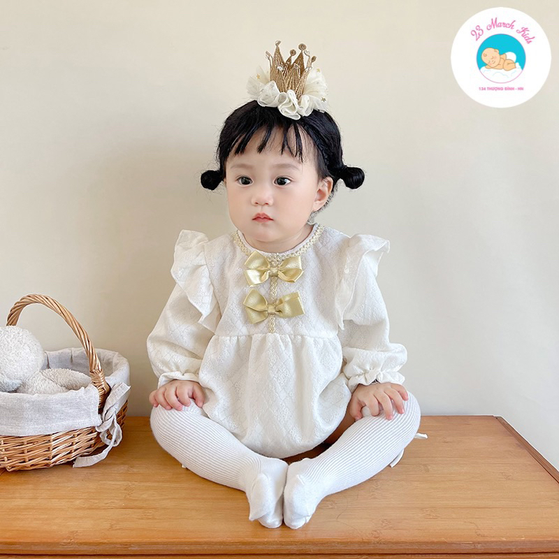 Body nơ ngực cánh tiên siêu xinh cho bé hàng QC cao cấp