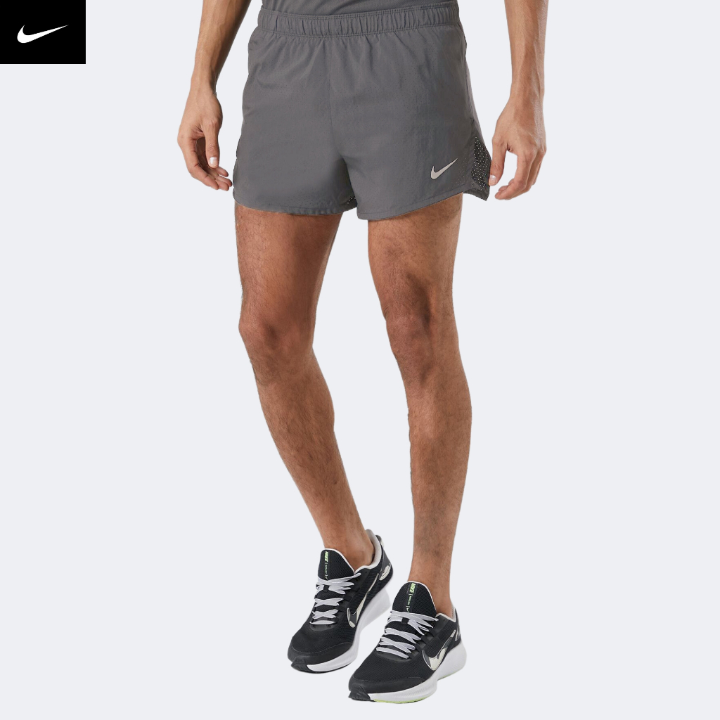 NIKE CHÍNH HÃNG - Quần ngắn thể thao nam nữ Nike Men's Dri-FIT 4'' Fast Running Short Authentic - Grey