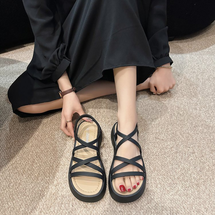 Sandal nữ quai nhiều dây bản QCC hàng đẹp SURI