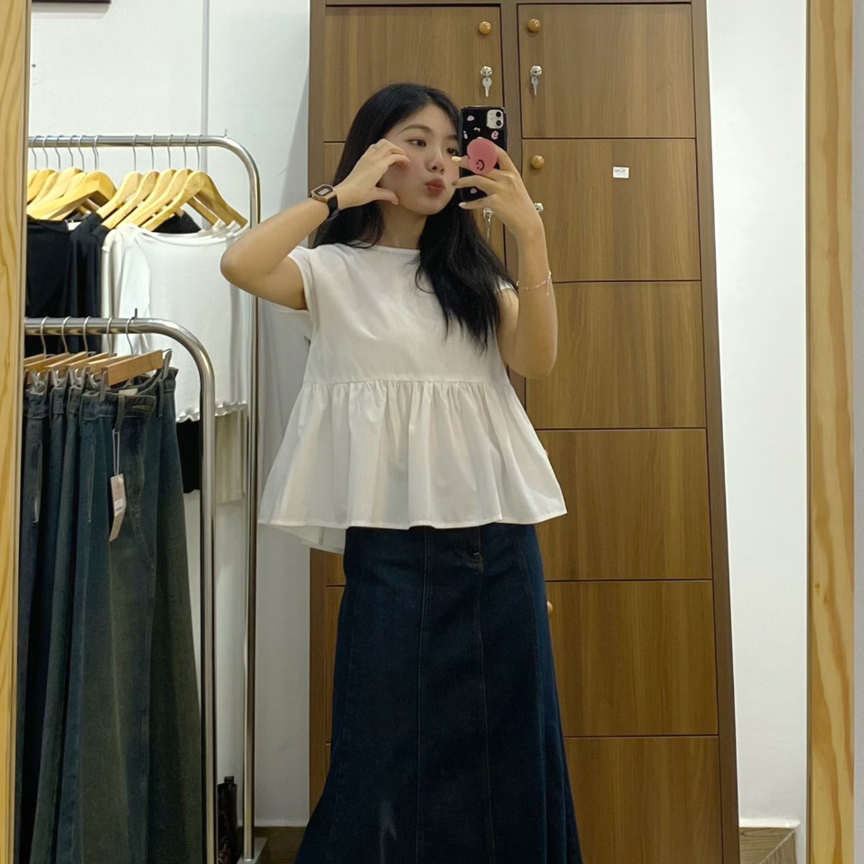 Áo babydoll thắt nơ phía sau - Aufra studio