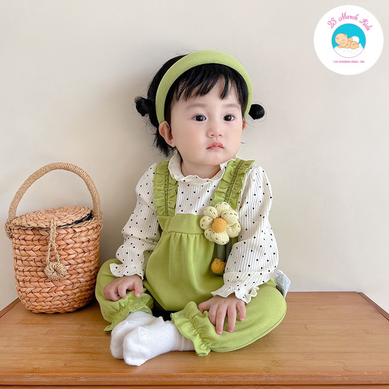 Body xanh giả yếm đính hoa ngực siêu xinh