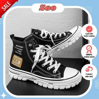 Giày_converse cổ cao hàng Trung bản cao cấp, Giày thể thao custom cv nam nữ hàng QC cực chất