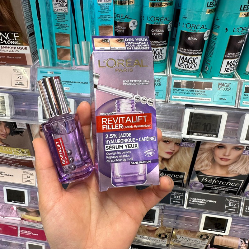 Tinh chất L'oreal Revitalift Filler HA cấp ẩm cho mắt 20ml