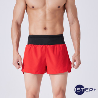 Quần short chạy bộ liền đai 2 lớp OnStep Running