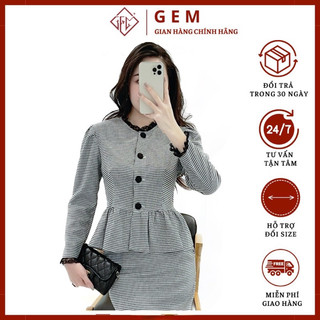 Đầm peplum G294 có BIGSIZE chất mềm đẹp có thể tách rời phối với đồ khác rất hợp thời trang - GEM Fashion