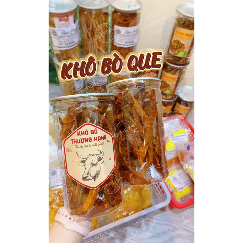 KHÔ BÒ QUE  - HỦ PET 250gram