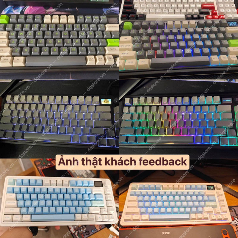 Bàn Phím Cơ FL-Esports CMK75 3 Mode | Màn TFT | Mạch Xuôi