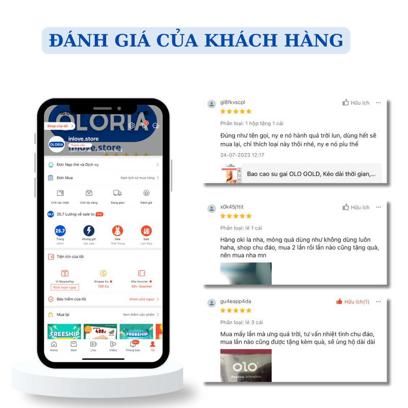 Bao cao su OLO siêu mỏng 001, lẻ 1 chiếc bao cao su có gai, kéo dài thời gian, nhiều gel bôi trơn, side 52mm