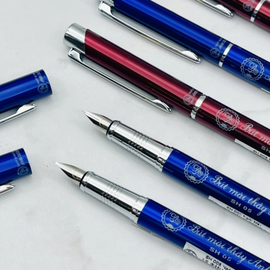 Bút Mài Thầy Ánh SH005 Nét Thanh Nét Đậm – Bút Máy Ánh Dương Ngòi Mài - Ngòi Êm Trơn