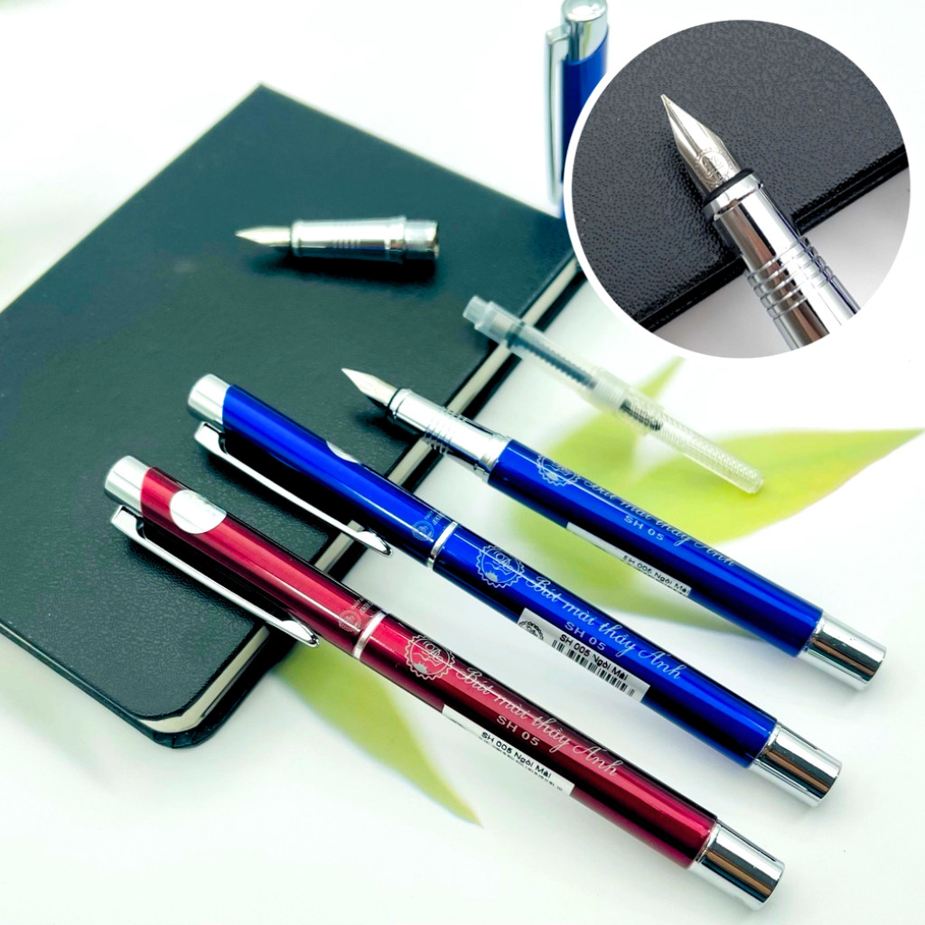 Bút Mài Thầy Ánh SH005 Nét Thanh Nét Đậm – Bút Máy Ánh Dương Ngòi Mài - Ngòi Êm Trơn