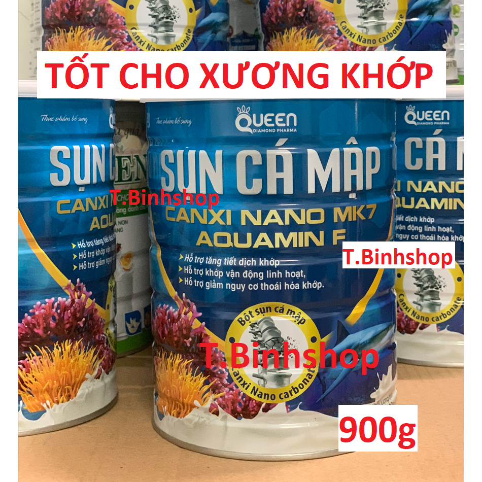 Sữa bột Sụn cá mập Canxi Nano MK7 Aquamin F (Hộp 900g, HSD T7.2025)